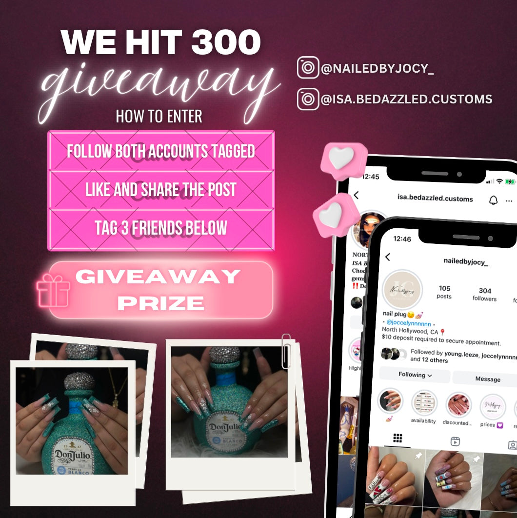 Nail Tech Giveaway Flyer Template – Ready-to-Use Promo Design